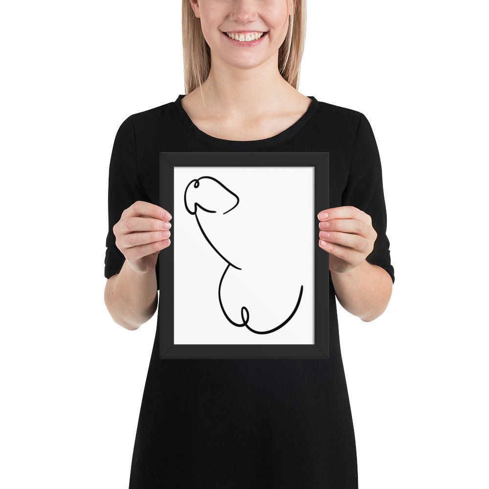 Framed photo paper poster
