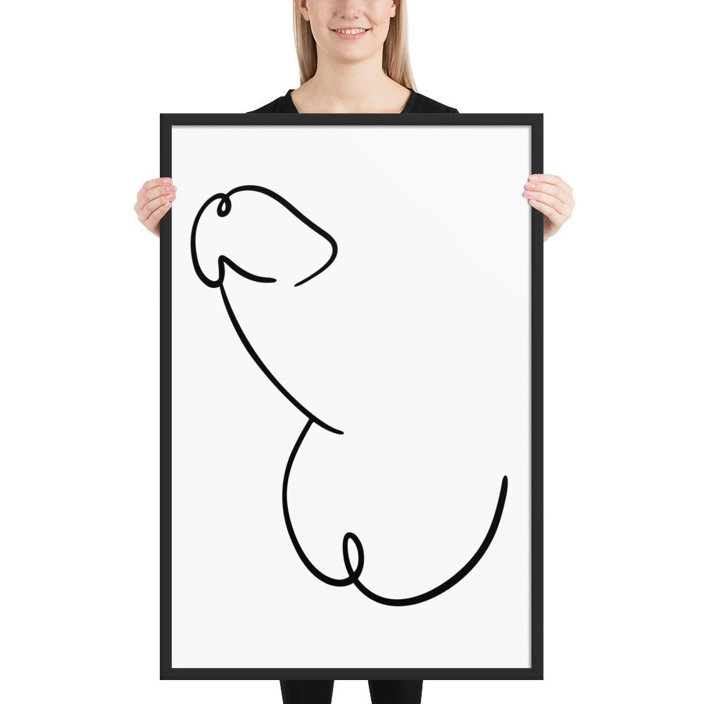 Framed photo paper poster