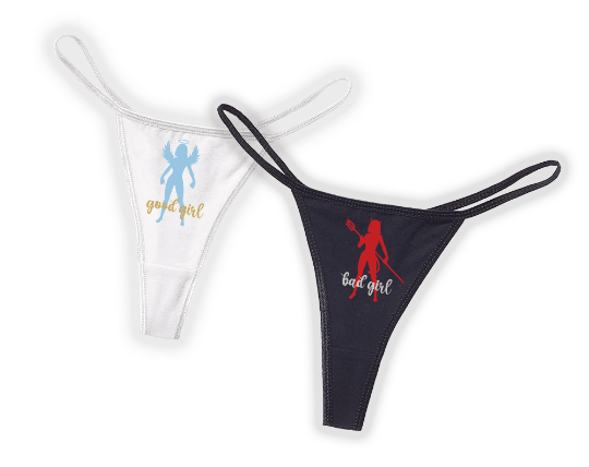 Good Girl Bad Girl Thongs