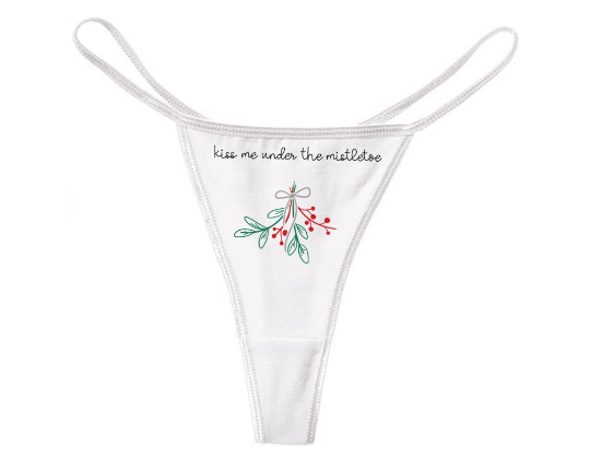 Kiss Me Under The Mistletoe Thong