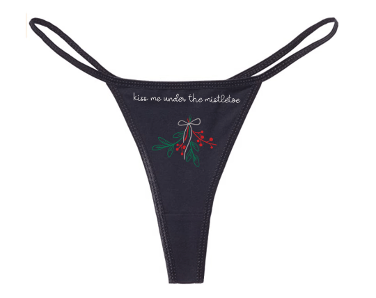 Kiss Me Under The Mistletoe Thong