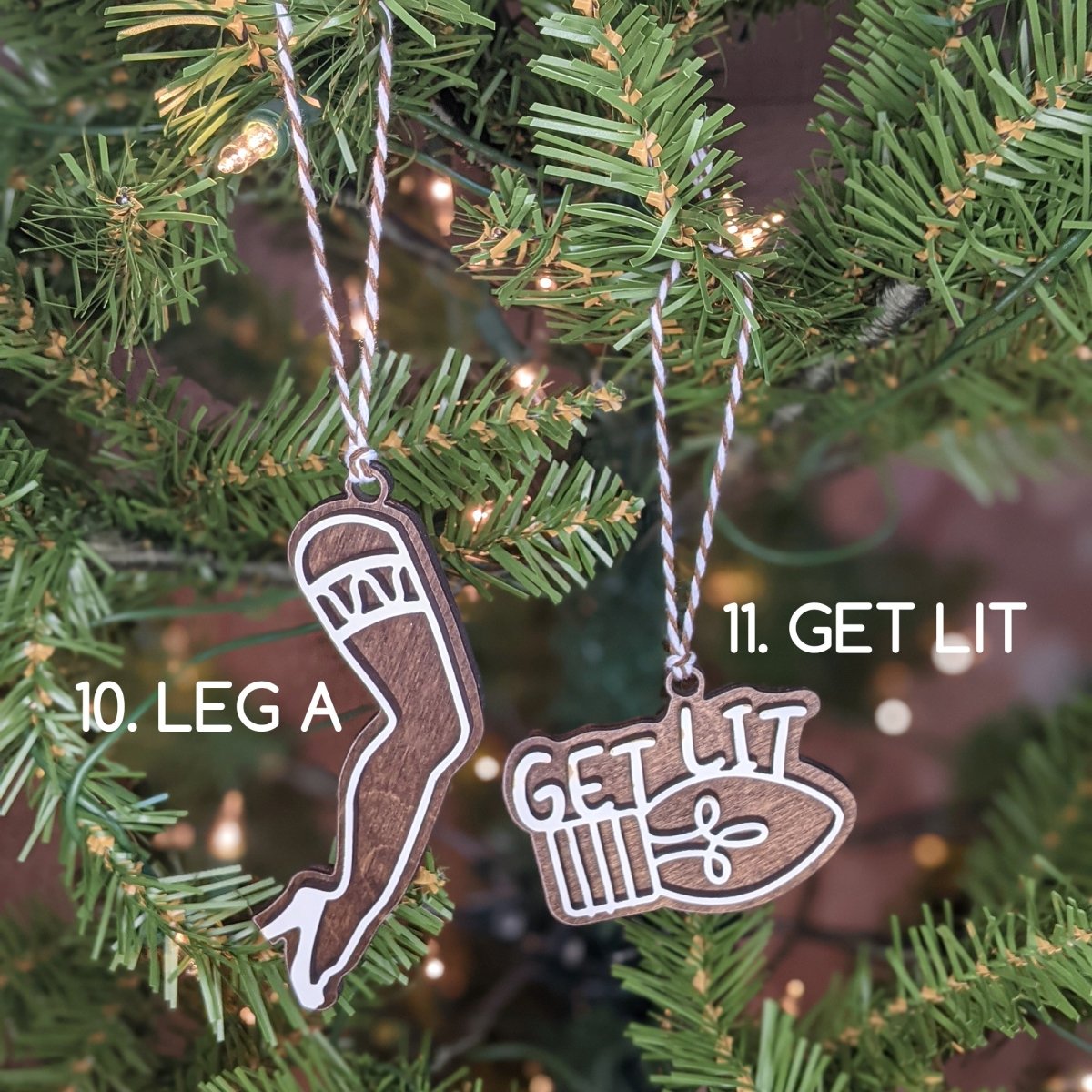 Naughty Gingerbread Ornaments