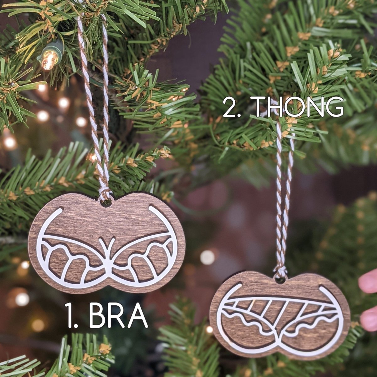 Naughty Gingerbread Ornaments