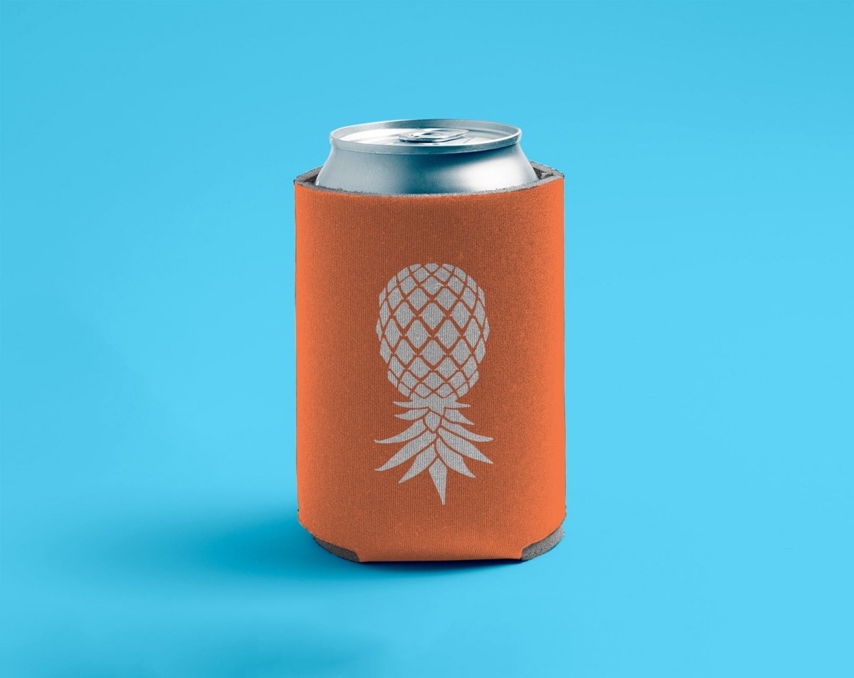Orange Upside Down Pineapple Can Cooler
