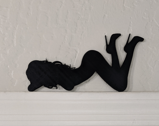 Sexy Lady Door Charm | Naked Women Home Décor | 3D Acrylic Wall Art | Gifts for Him