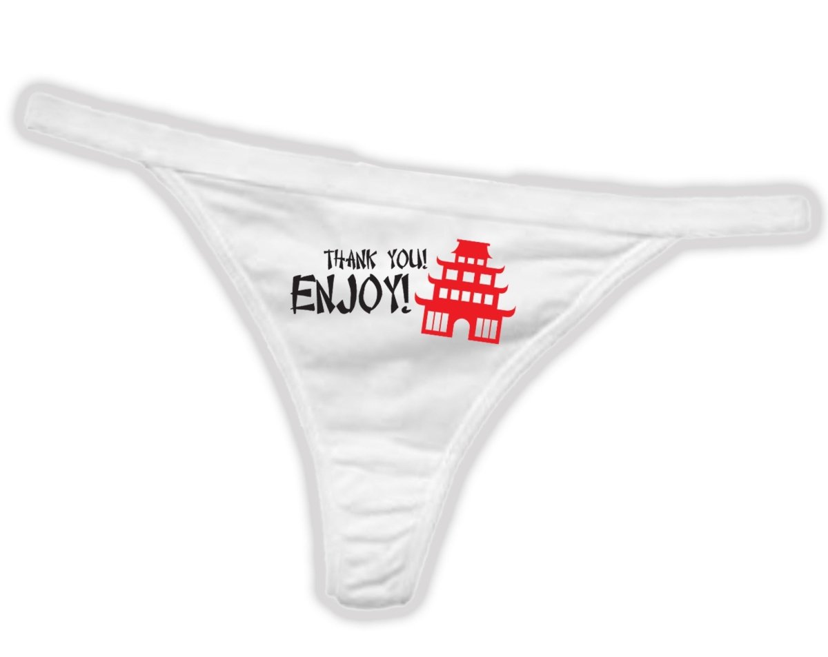 Thank You Enjoy Thong Panties